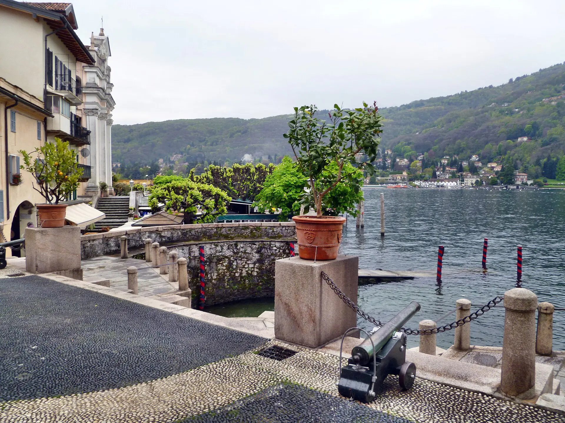 The quay on Isola Bella, Lake Maggiore