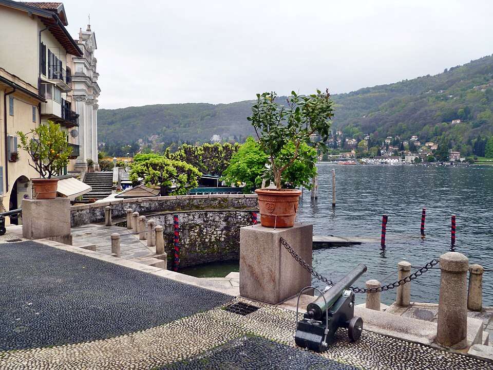 The quay on Isola Bella, Lake Maggiore